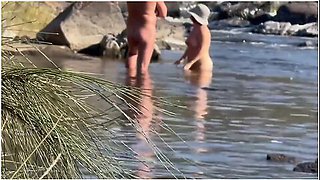 Nude River Swim And Fucking