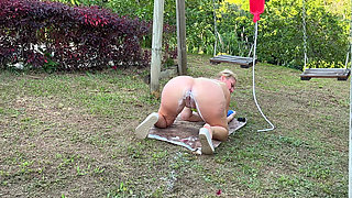 Erotic Enema with Milk & Cream