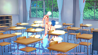 Xenovia Quarta gets caught sucking dick - HS DXD NTR Madness 13