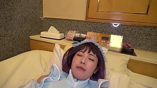 Part2 a Masturbator-type Cafe Girl Gets Her Sexy Ass Fucked to the Max! She Has Two Creampies with Her Costume on! [maya (22)]