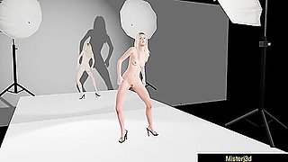 3d Animated And Blonde Teens - Dakotas First Nude Model Audition