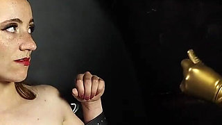 Bare Bottom Otk Spanking: Vivienne L'amour Breaks in Slave Mila's Lesbian Pony Play Training