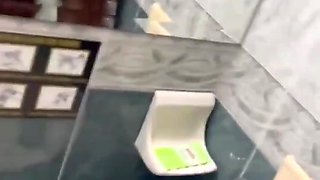 Amateur couple films a homemade vid in the bathroom