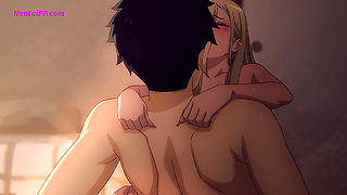 Kitagawa Marin's Tight Pussy Gets Pounded by Gojo's Virgin Cock - Anime