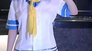 G-cup Waistline Perfection in Cosplay, Solo Charm Captured Through a Playful Private Moment Angle1
