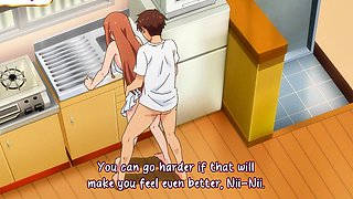 Anime beauty takes hard cock before breakfast in her kitchen