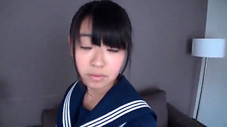 A Mature Man and a School Uniform Beauty