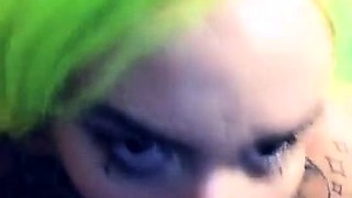 Blonde With Natural Big Boobs Loves Putting A Toy In Her