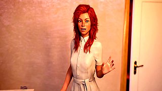 Cartoon fantasy with Misskitty2k in a naughty brassiere and animated fun