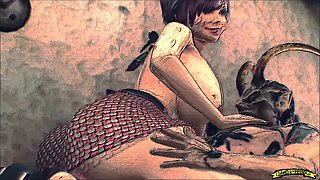 Desi stepmom in a wild 3D animated sex scene