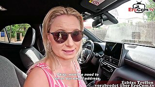 Sensuous missy's car scene