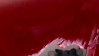 The MILF in a Latex Suit Sucks Cock with Cum in Her Mouth