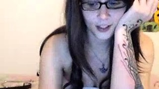 Cute blonde amateur webcam teen masturbating