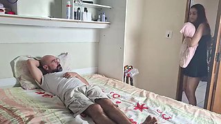 Stepmom Makes a Night Visit and Teaches How to Have Sex!