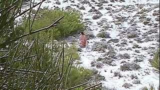 Sexy German MILF Naked on Nude Beach - Big Tits Blonde Amateur Outdoor Masturbation