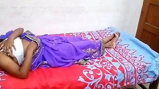 Indian woman in a saree has sex
