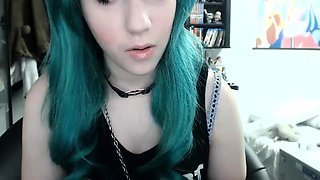 Curly Blonde Teen Records Solo Dildo Masturbation More at