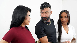 My Husband Watched Me Take a Big Cock Threesome with Our Friend - Rough Anal & DP with Brazilian Wife