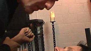 Hardcore bdsm sex clip: Pussy masturbation using vibrator