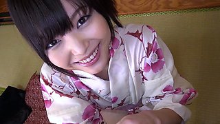 JAVHUB Shino Aoi sucks a cock in a kimono