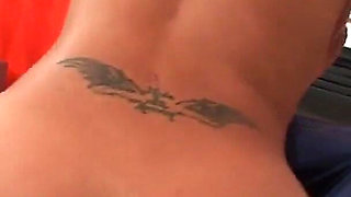 Busty Latina with hairy slit gets a long black cock and facial jizz