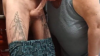 Spanked My Stepmom's Big Ass Fucked in Her Mouth, Pussy and Cum in Her Mouth