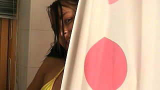 Hot Young Skinny Brunette in the Shower