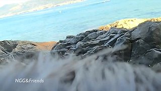 NaughtyGardenGirl Gets Naked at Non Nude Beach - Public Flashing & Exhibitionist Fun