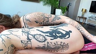 Huge Anal Dildo Twirling in Her Ass - Blonde Eden Ivy Is Wild in Hardcore Blowjob and Handjob in POV