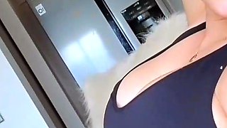 Stacked brunette goes solo toys and masturbation