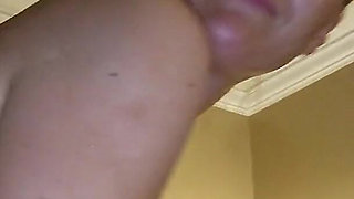 Real Amateur American Wife Nextdoor Rides Huge Dildo