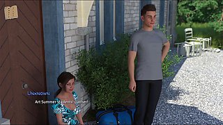 Big ass, visual novel, hot brunette