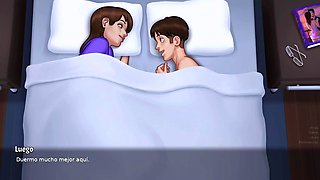 Hentai Stepmom BIG TITS Bounces While Fucking Stepson Under Covers