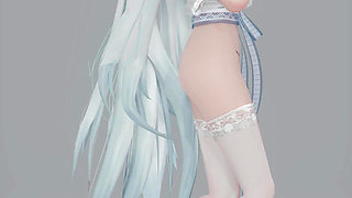 [mmd] Yanhe Qianzhan Erotic Ancient Style Hanfu Big Tits Shake the Pussy to Reveal the Succubus Pattern