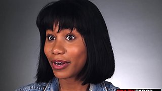 Beautiful black mom screwed herself