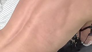 Submissive Blond Bossgirl Lets Herself Be Treated Nasty by the Chauffeur!!