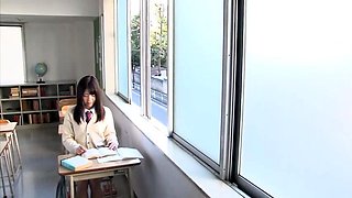 Pretty Asian schoolgirl has an older guy banging her cunt