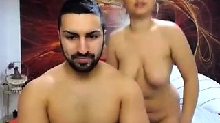 Hot Amateur Couple's Rough Sex Session on Webcam