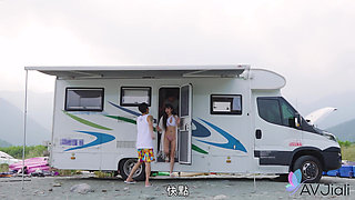 Ranako and Friends Go Camping and She Ends up Getting Fucked in the Tent