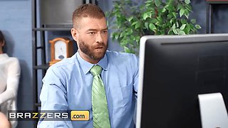 Brazzers - office sweetheart Catherine Knight nails coworker xander and chief Danny D in a steamy threesome