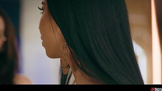 Horny vixens breathtaking porn video