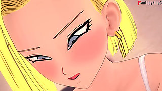 Android 18 Wakes up in the Night to Fuck Roshi - Dragon Ball Zex Series