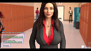 Race of Life - Brunette College Teacher Wants to Come to Her House and Give Her a Good Fucking