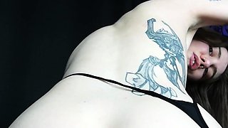 Ass gaping fetish ho toys her clit hard