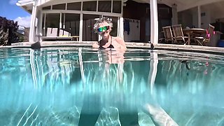 Over/underwater Pool Shots and a Long, Slow-mo Outdoor Shower