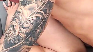 The Busty Masseuse Sucks My Cock in the Middle of a Session and Ends up Bathed with My Milk in Her Tits