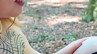 A Voyeur in the Forest Fucks 2 Bitches