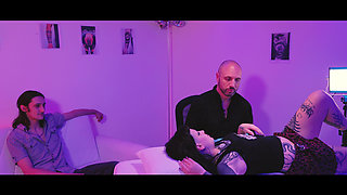 Tattoo Trio - Hot Threesome in a Tattoo Studio. Full version on FAPHOUSE and MY OFFICIAL WEBSITE