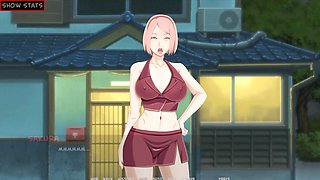 Game show with Hinata from Naruto gives a hot instructing session