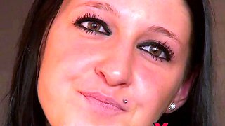 Luciana A Brunette's Tight Pussy Fucked For Cumshot On